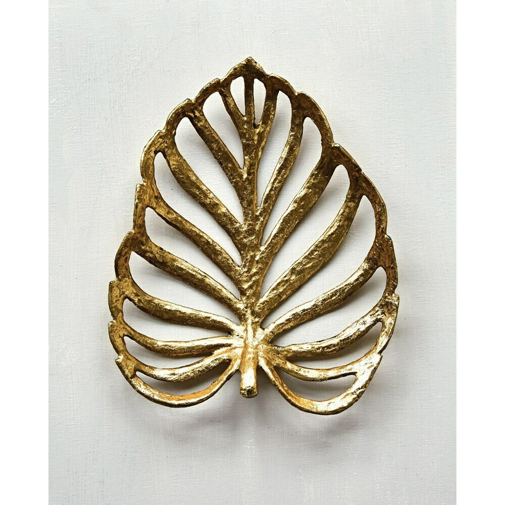 Gold Cast Iron Leaf