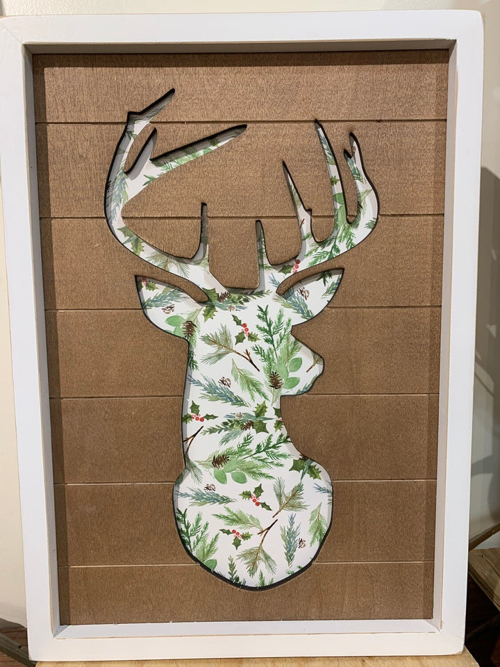 Reindeer Box Sign