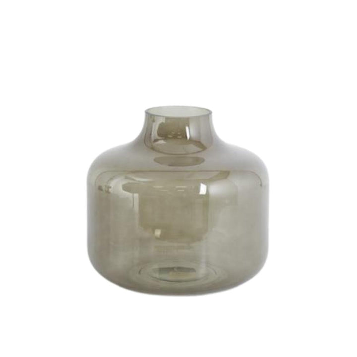 Green Transparent Glass Vase Sm