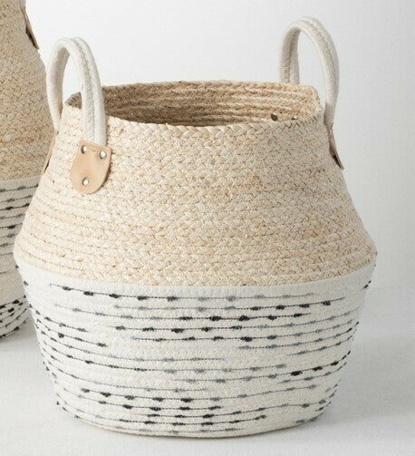 Natural Woven Basket Sm