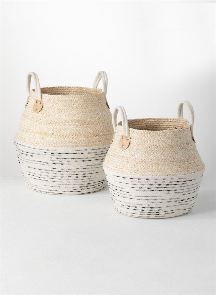 Natural Woven Basket Sm