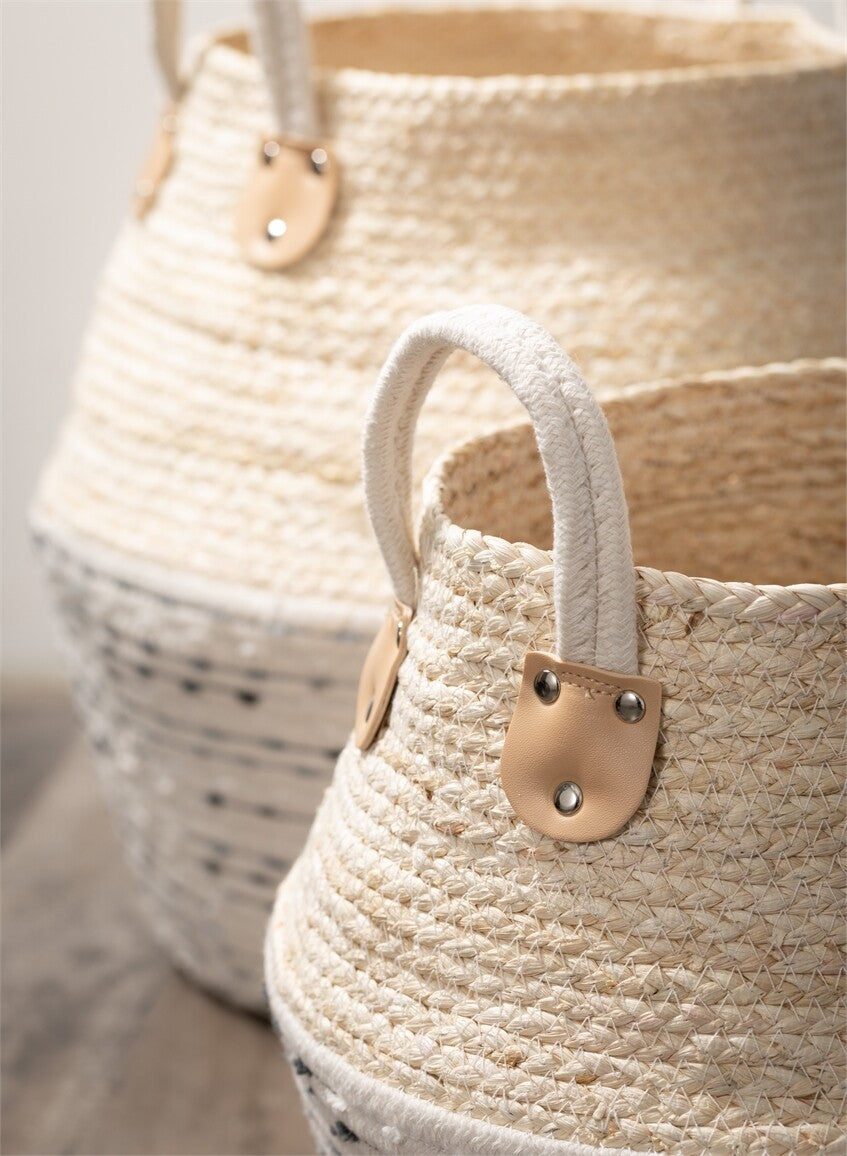 Natural Woven Basket Sm
