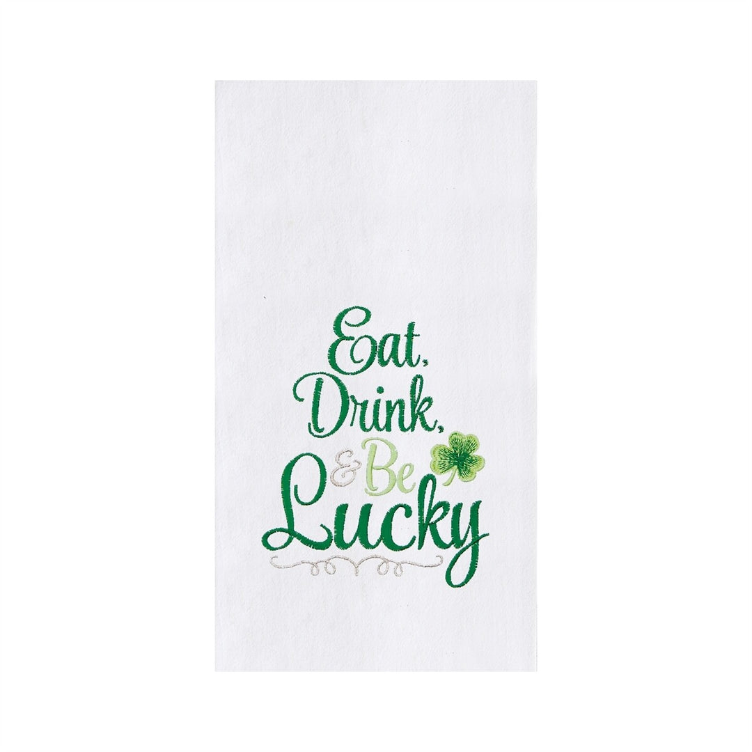 Eat Drink & Be Lucky Dish Towel