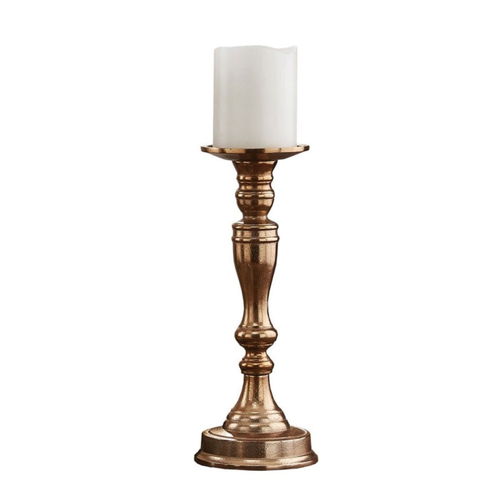 Gold Gena Pillar Holder Short