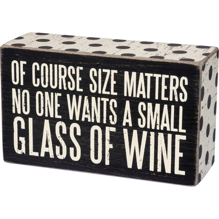 Small Glass Box Sign