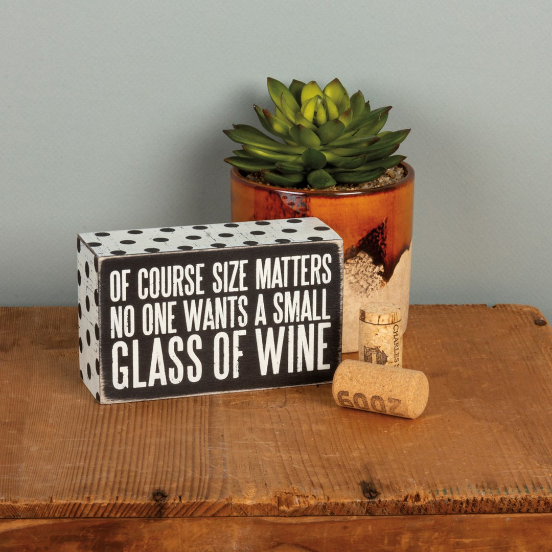 Small Glass Box Sign