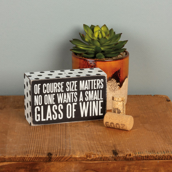 Small Glass Box Sign