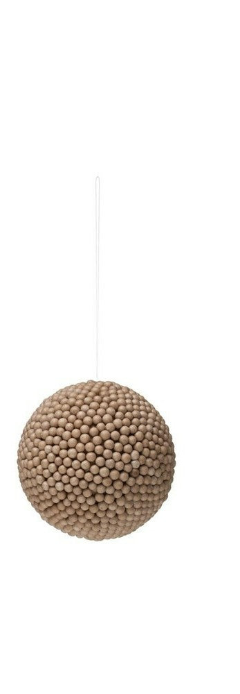 cream bead ball ornament