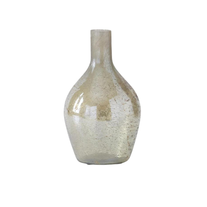 Antique Light Green Matte Glass Bottle Vases