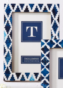 Indigo 4" x 6" Resin Inlay Photo Frame