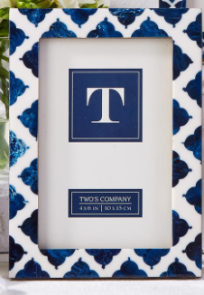 Indigo 4" x 6" Resin Inlay Photo Frame