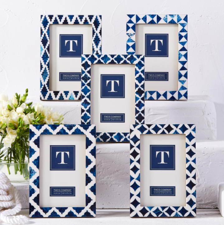 Indigo 4" x 6" Resin Inlay Photo Frame