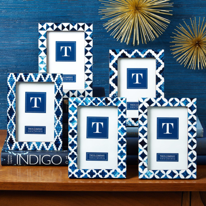 Indigo 4" x 6" Resin Inlay Photo Frame