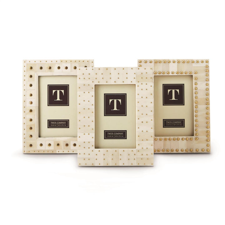 Brass Stud Photo Frame