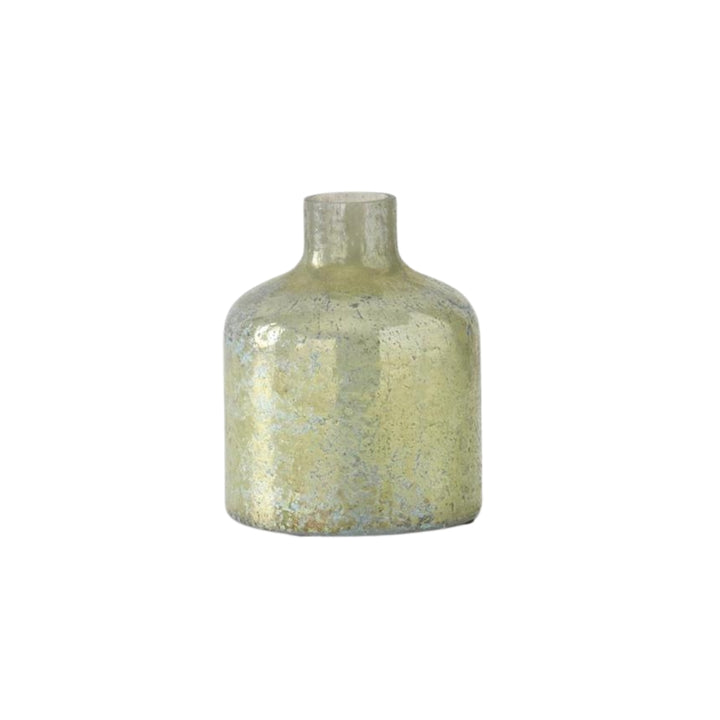 Antique Light Green Matte Glass Bottle Vases