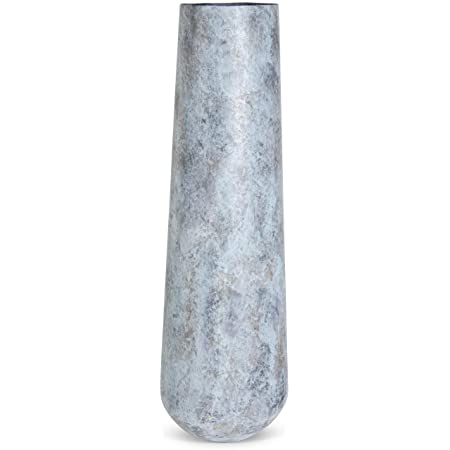 Light Blue Patina Tall Vase Lg