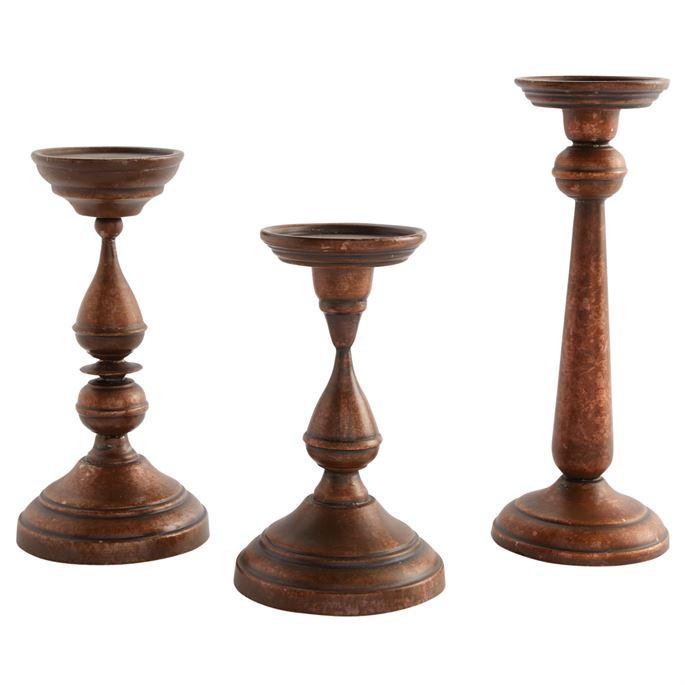 Copper Candlestick Set