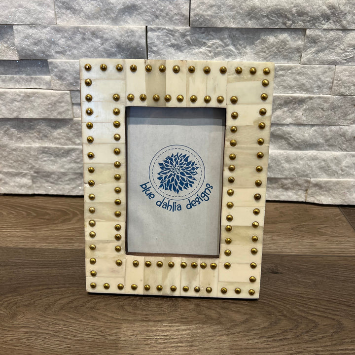 Brass Stud Photo Frame