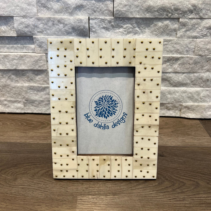 Brass Stud Photo Frame