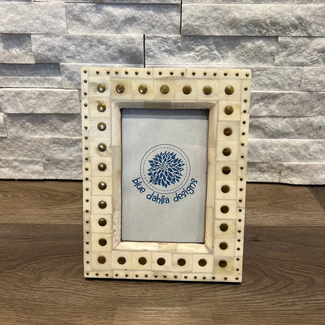 Brass Stud Photo Frame