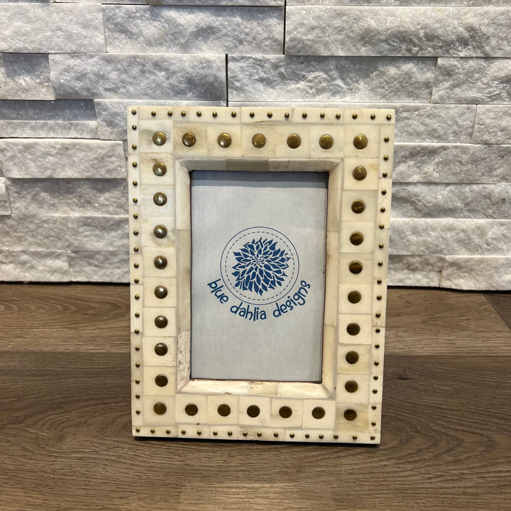 Brass Stud Photo Frame