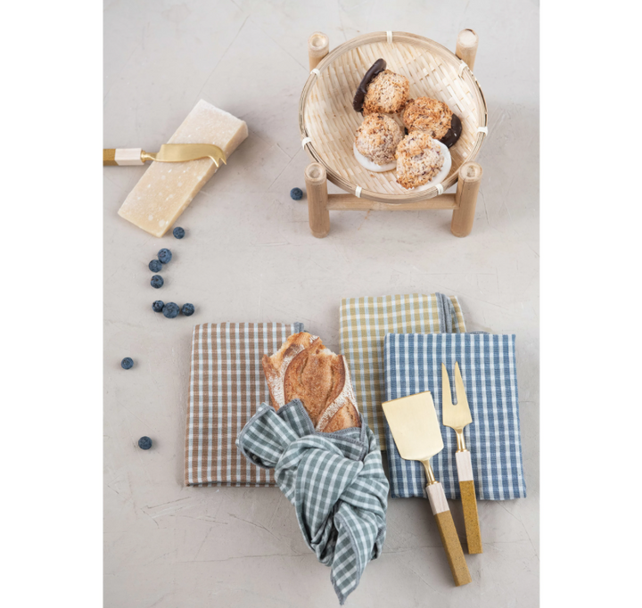 Resin & Pine Wood Stainless Steel Cheese Utensil Set