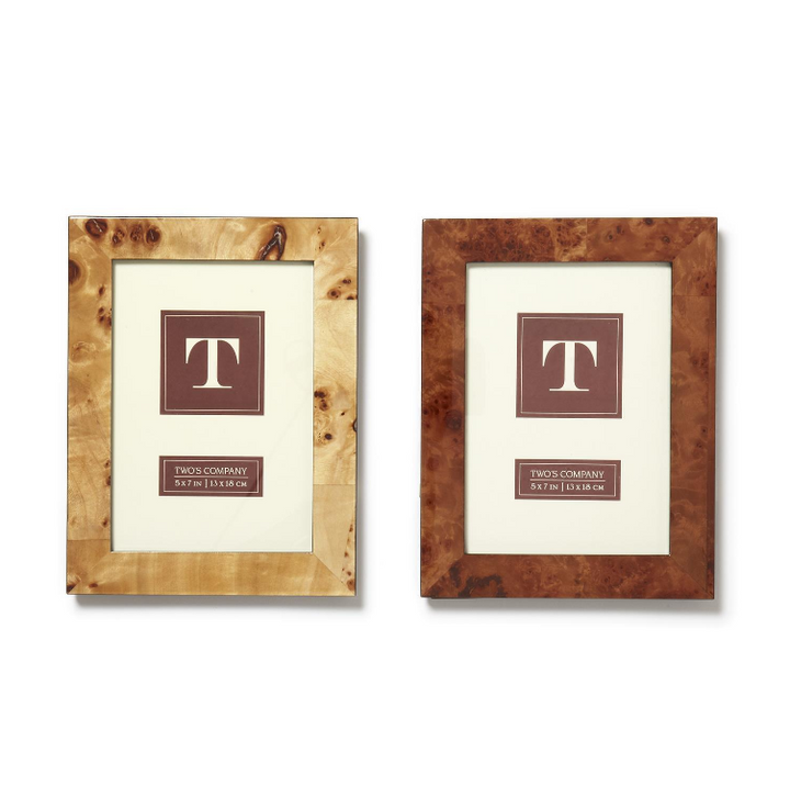 Burled Wood 5x7 Photo Frame
