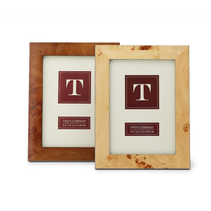 Burled Wood 5x7 Photo Frame