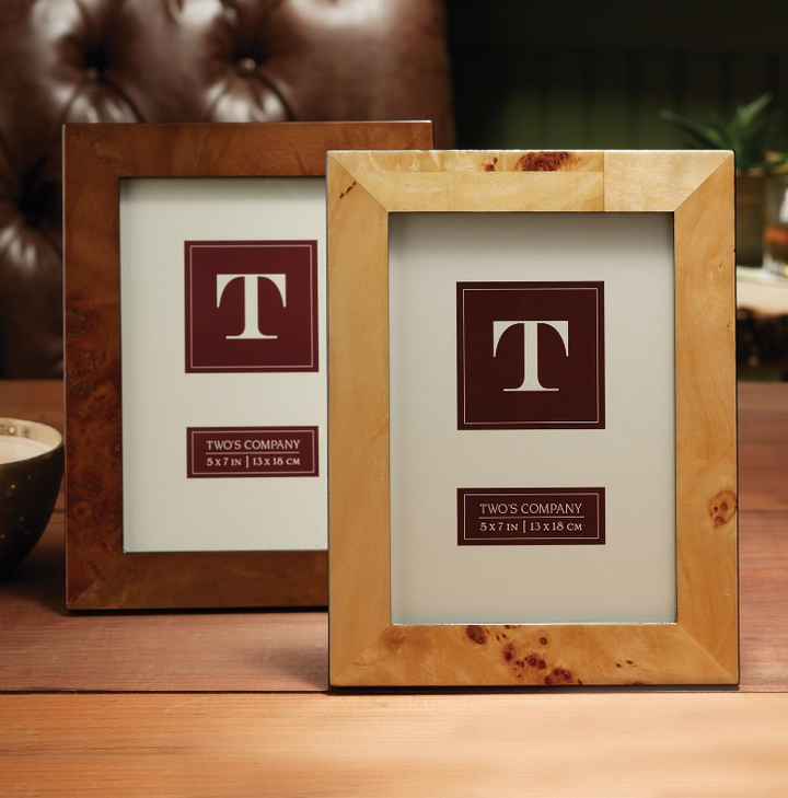 Burled Wood 5x7 Photo Frame