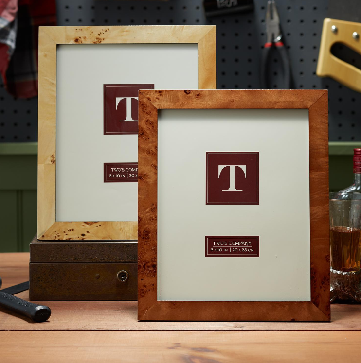 Burled Wood 8x10 Photo Frame