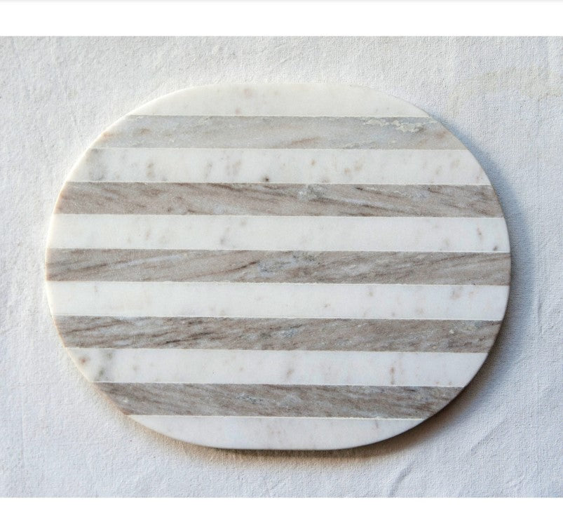 Striped Marble Cheese Board