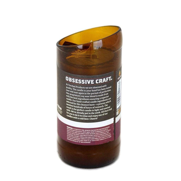 torched raspberry rye beer candle