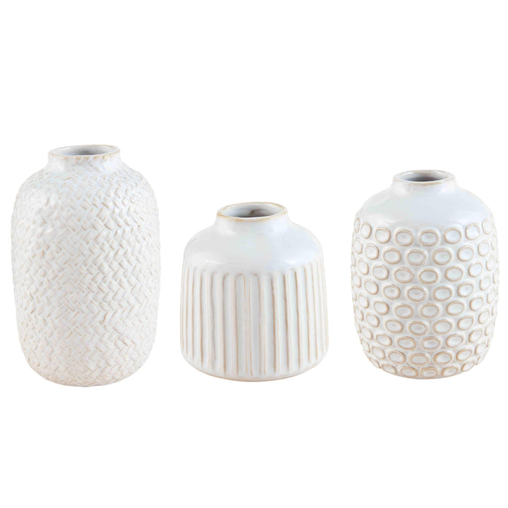 Textured Bud Vases