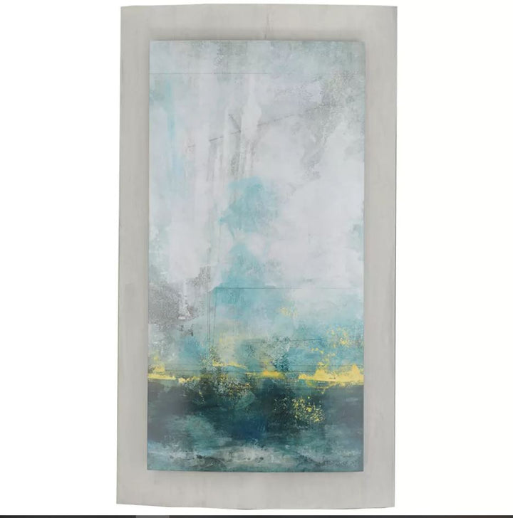 Aqua Blu Convex Art Print