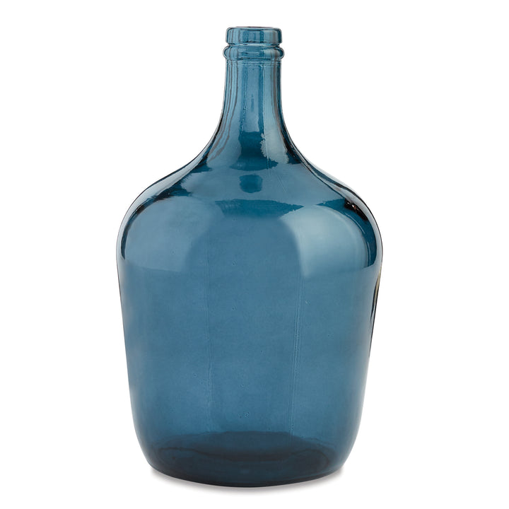dark blue carafe bottle vase