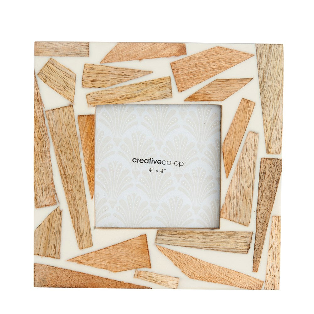 Square Wood & Resin Photo Frame – Blue Dahlia Designs