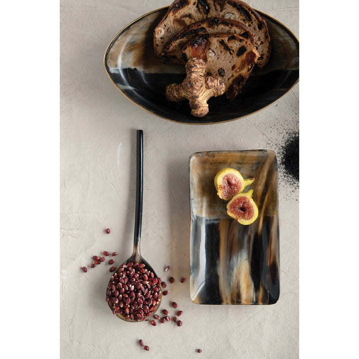 horn tray with horn bowl