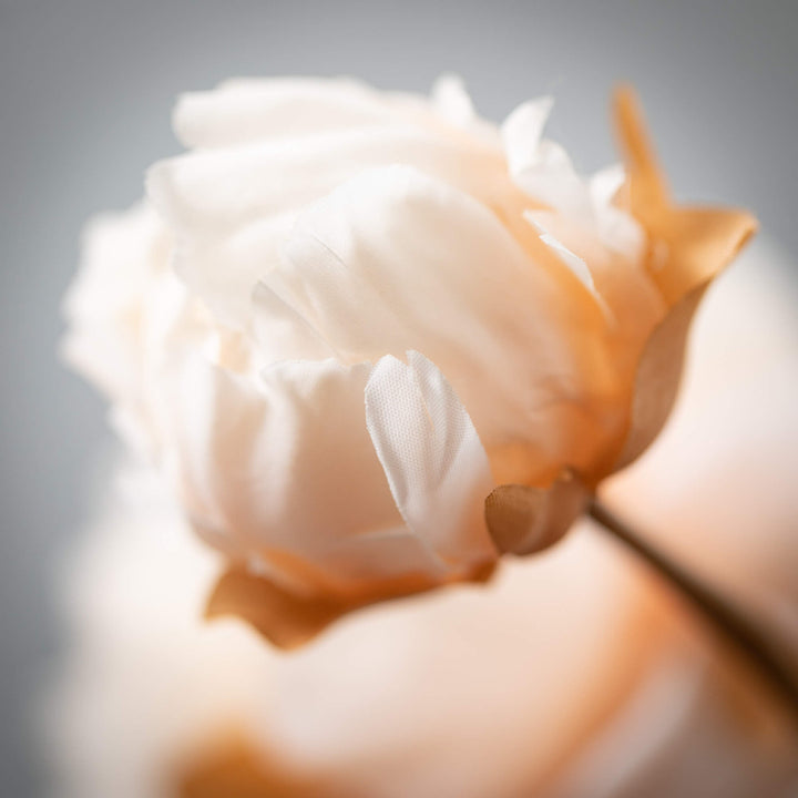 Cream Blooming Peony Spray