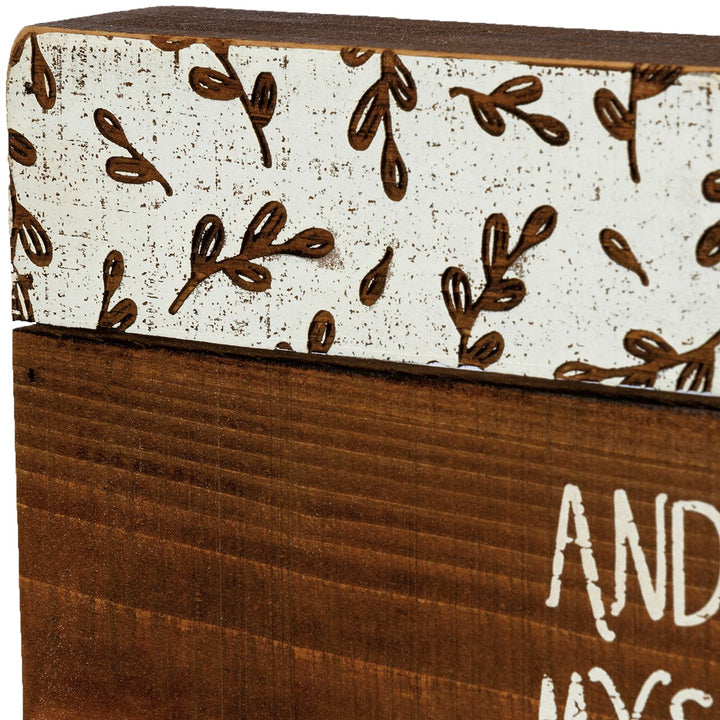 What A Wonderful World Slat Box Sign