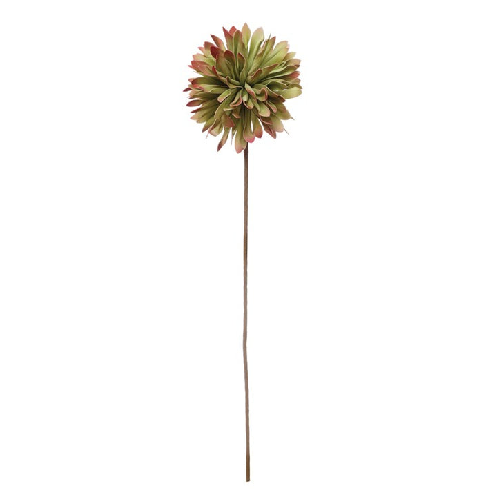 Pink & Green Faux Chrysanthemum Stem